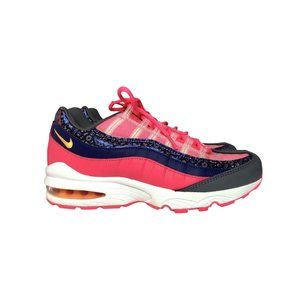 Nike Air Max 95 GS Purple Pink Sail Orange Running Shoe CI9933-500 Womens Size 8
